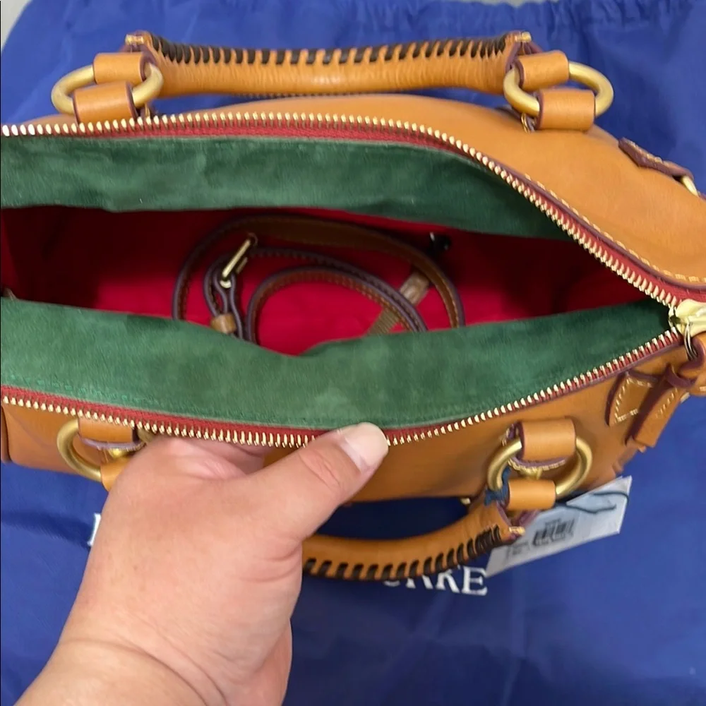 Dooney & Bourke natural florentine Leather Satchel - Picture 5 of 7